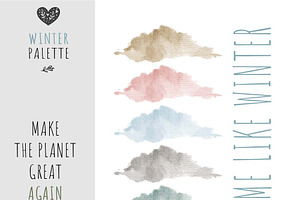 Watercolor Brush TextureWinter