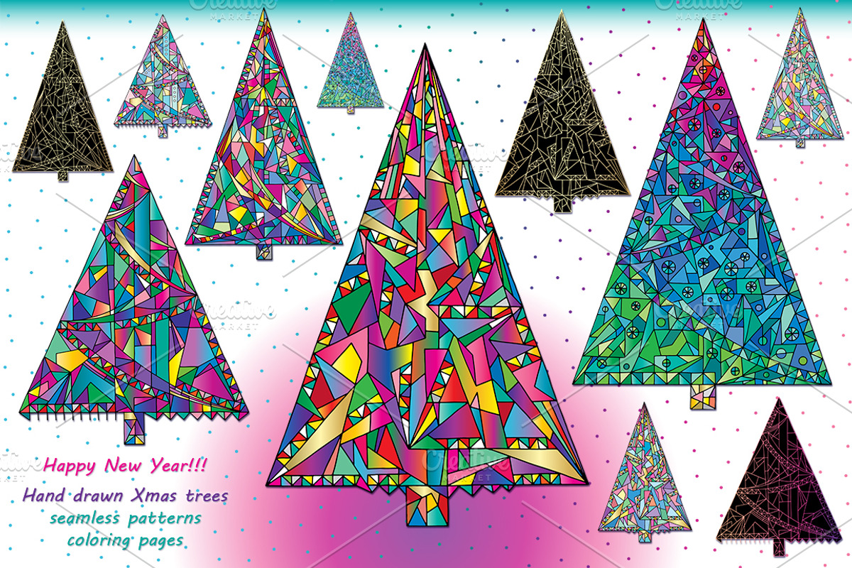 Happy New Year! Christmas trees!, an Object Graphic by xgart (Photo 1 of 7)