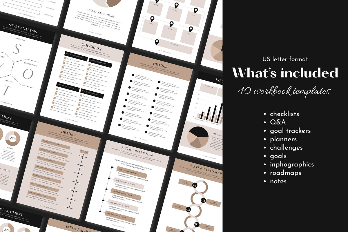 Workbook & Planning Canva Templates, a Magazine Template by Studio DigiCraft (Photo 3 of 7)