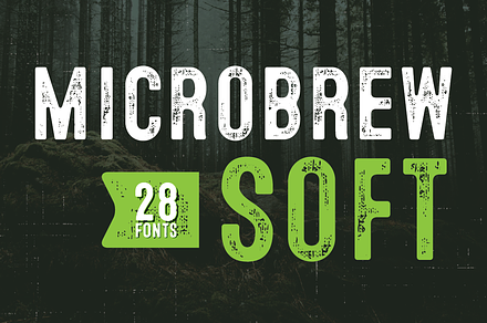 Microbrew Soft Mega Family, a Sans Serif Font by Albatross