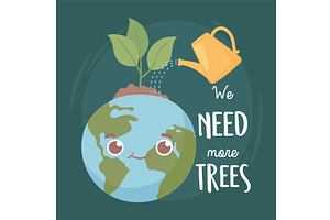 we need more trees, an Illustration by studiogstock