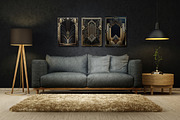 Gold Black Art Deco Wall Art Posters, an Illustration by VectorPanther (Thumbnail 8 of 8)