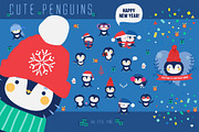 Cute Penguins, an Animal Illustration by Alena (Thumbnail 1 of 6)