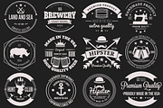 12 Retro Badges and Labels, a Branding & Logo Template by Arys Design (Thumbnail 1 of 7)