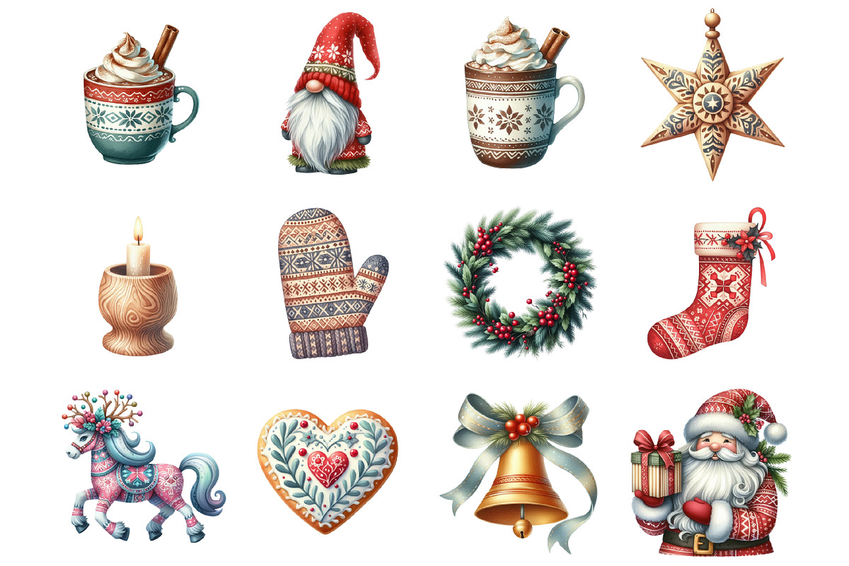 Nordic Christmas Swedish Art, a Graphic by CitraGraphics (Photo 4 of 4)