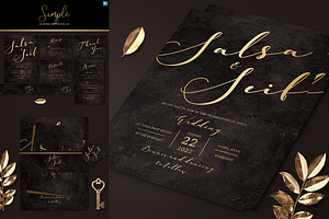 Simple Wedding Invitation Set