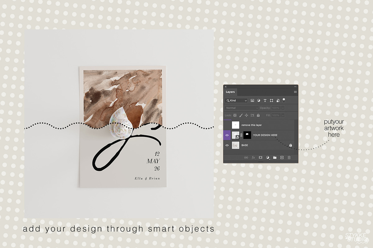 MOCKUP MINI SET | Vintage Seashell, a Merchandise Mockup by Stykke Studio (Photo 7 of 8)
