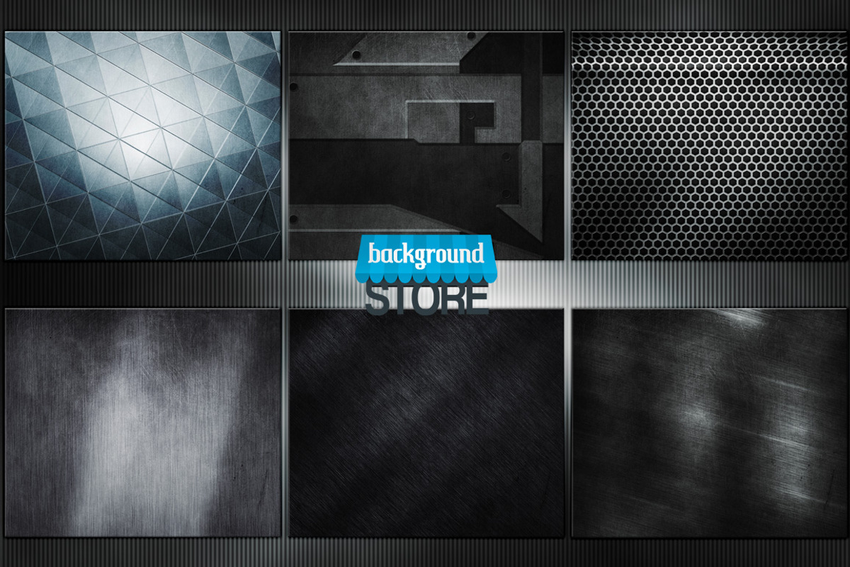 Metal Backgrounds Textures Bundle preview 2