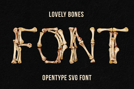 Lovely Bones Font, a Font by Handmadefont