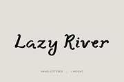 Lazy River: A Water-Inspired Font, a Sans Serif Font by Britt Fabello (Thumbnail 1 of 6)