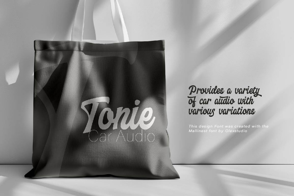 Mallinest - Modern Script, a Script Font by Olexstudio (Photo 5 of 8)