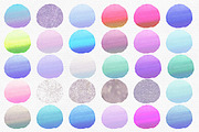 Watercolor Circles Paint Strokes, an Object Illustration by ClipartBrat Graphics (Thumbnail 3 of 5)