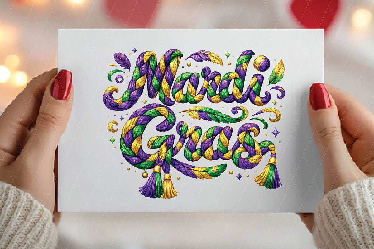 Faux Yarn Mardi Gras Png Louisiana P, an Illustration by DreamPrint404 (Photo 6 of 6)