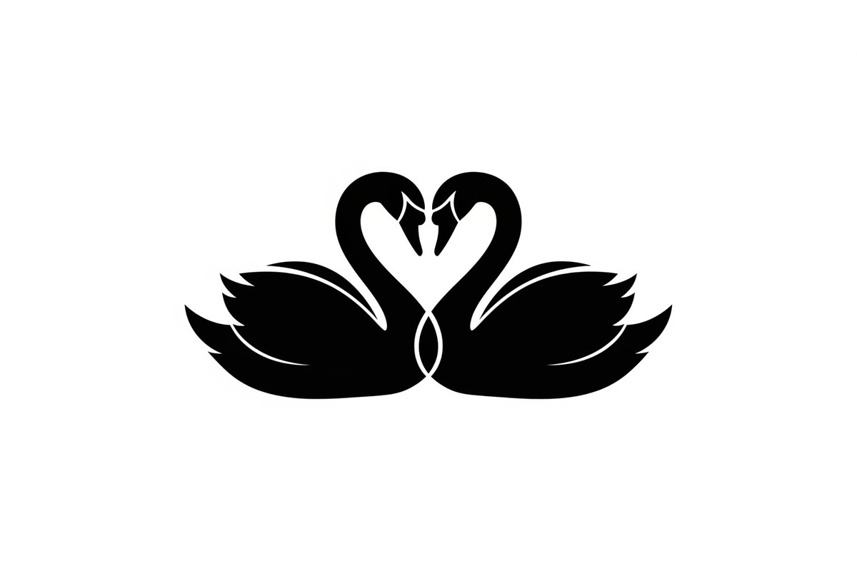 Swan Love Silhouette SVG Bundle, an Illustration by Designs_River (Photo 10 of 31)