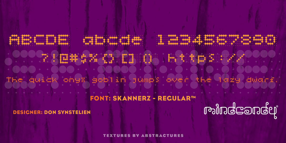 Skannerz™, a Font by MINDCANDY (Photo 1 of 3)