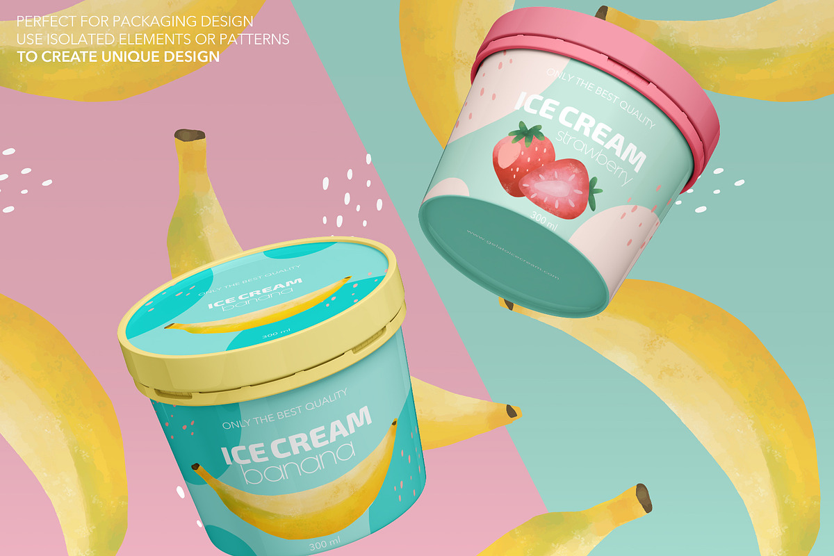 Fruit Garden - Elements and Patterns, a Decorative Illustration by Alisa Fimen Design (Photo 12 of 18)