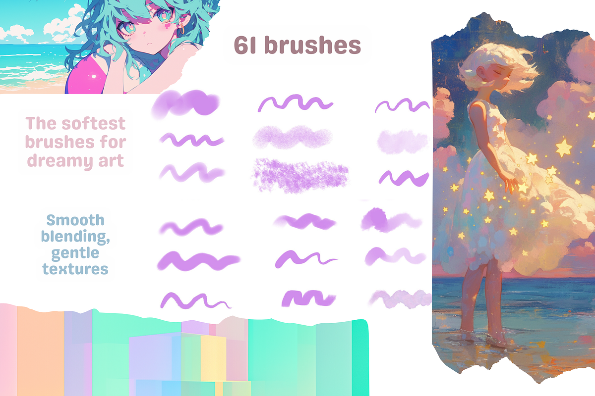 Procreate Soft Dreamy Brushes, a Brush Add-On by nikiartcorner (Photo 2 of 7)