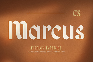 CS Marcus – Blackletter Font, a Blackletter Font by Craft Supply Co.