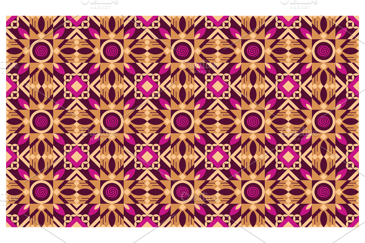 Vibrant Geometric Abstract Pattern, a Pattern Graphic by Creative Backgrounds