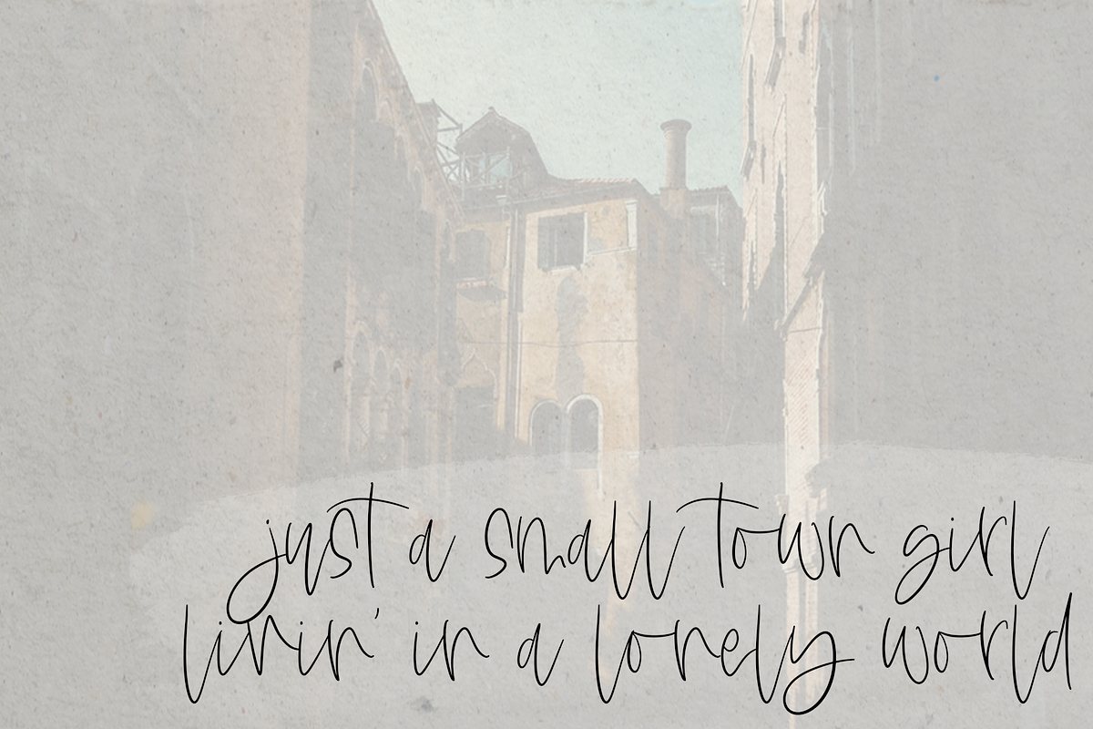 The Messa - Handwritten Script Font preview 3