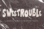 Sweetrouble Retro Bubble Font, a Sans Serif Font by The October Creative (Thumbnail 1 of 8)