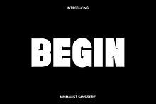 Begin - Minimalist Sans Serif