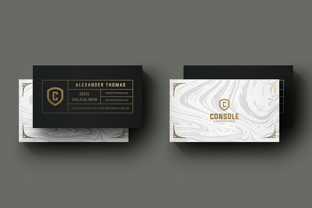 Classy Business Card, a Business Card Template by Marvel (Photo 2 of 5)