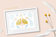 Folk Moths - patterns and elements, a Pattern Graphic by Inna Moreva (Thumbnail 7 of 8)