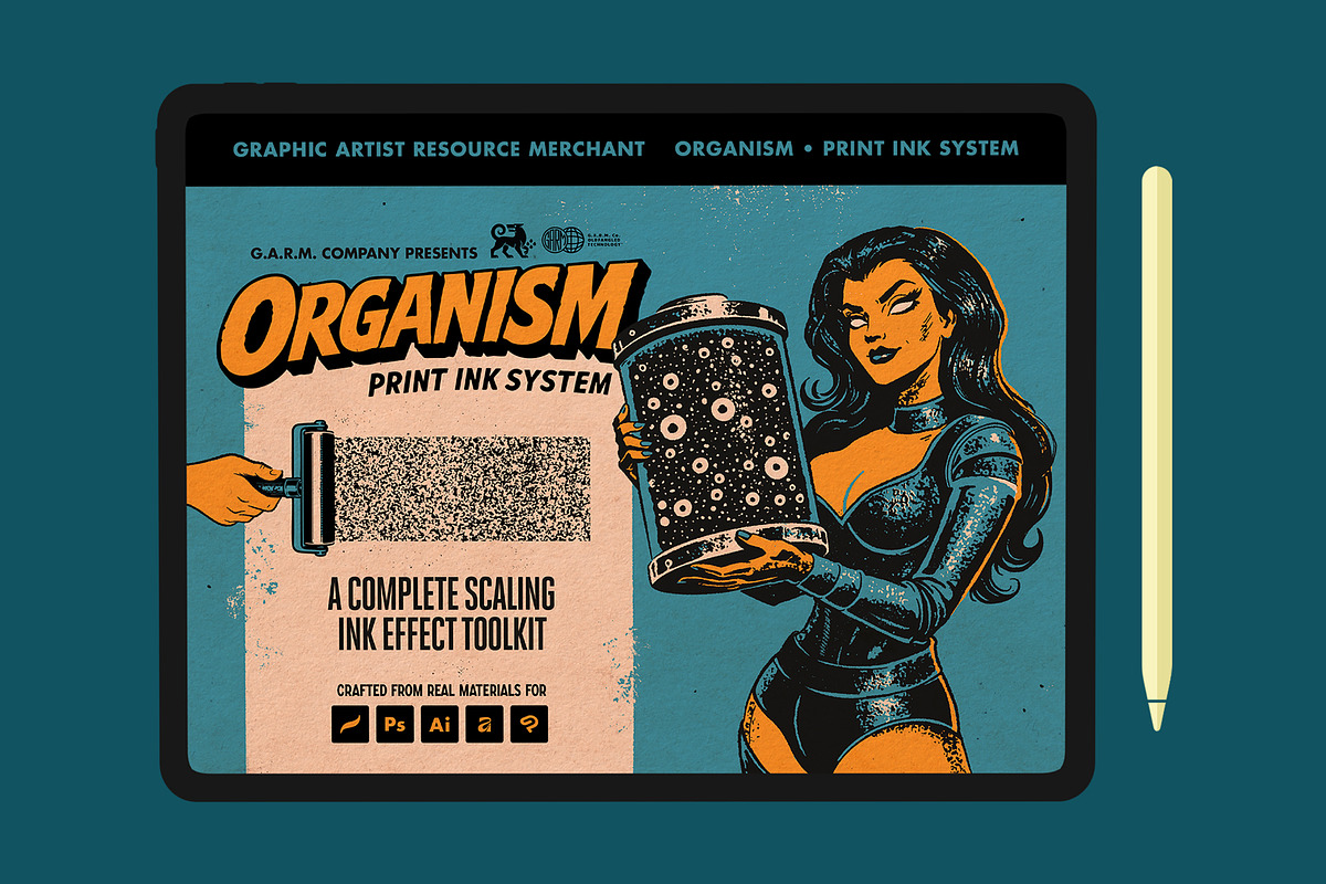 Organism - Ink System (Procreate), a Brush Add-On by G.A.R.M. Company (Photo 1 of 11)