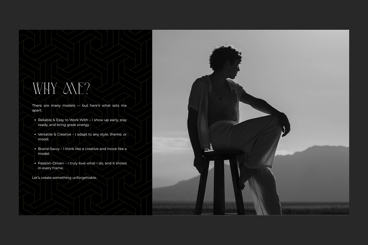 Striking Model Portfolio, a Templates & Theme by Emmanuel Phiri (Photo 8 of 8)