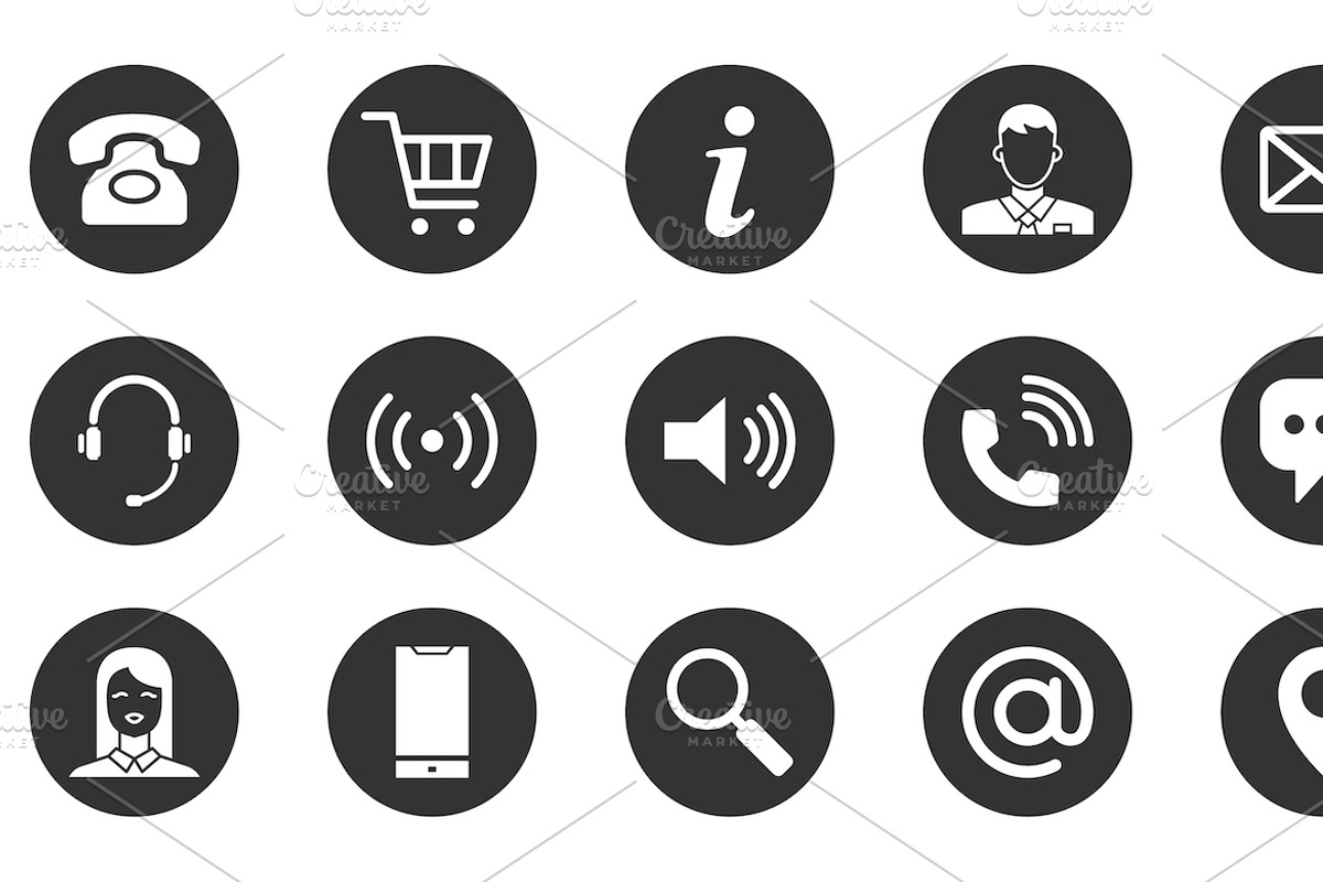 Business Card Icons, an Outline Icon by Oleksii (Photo 5 of 6)
