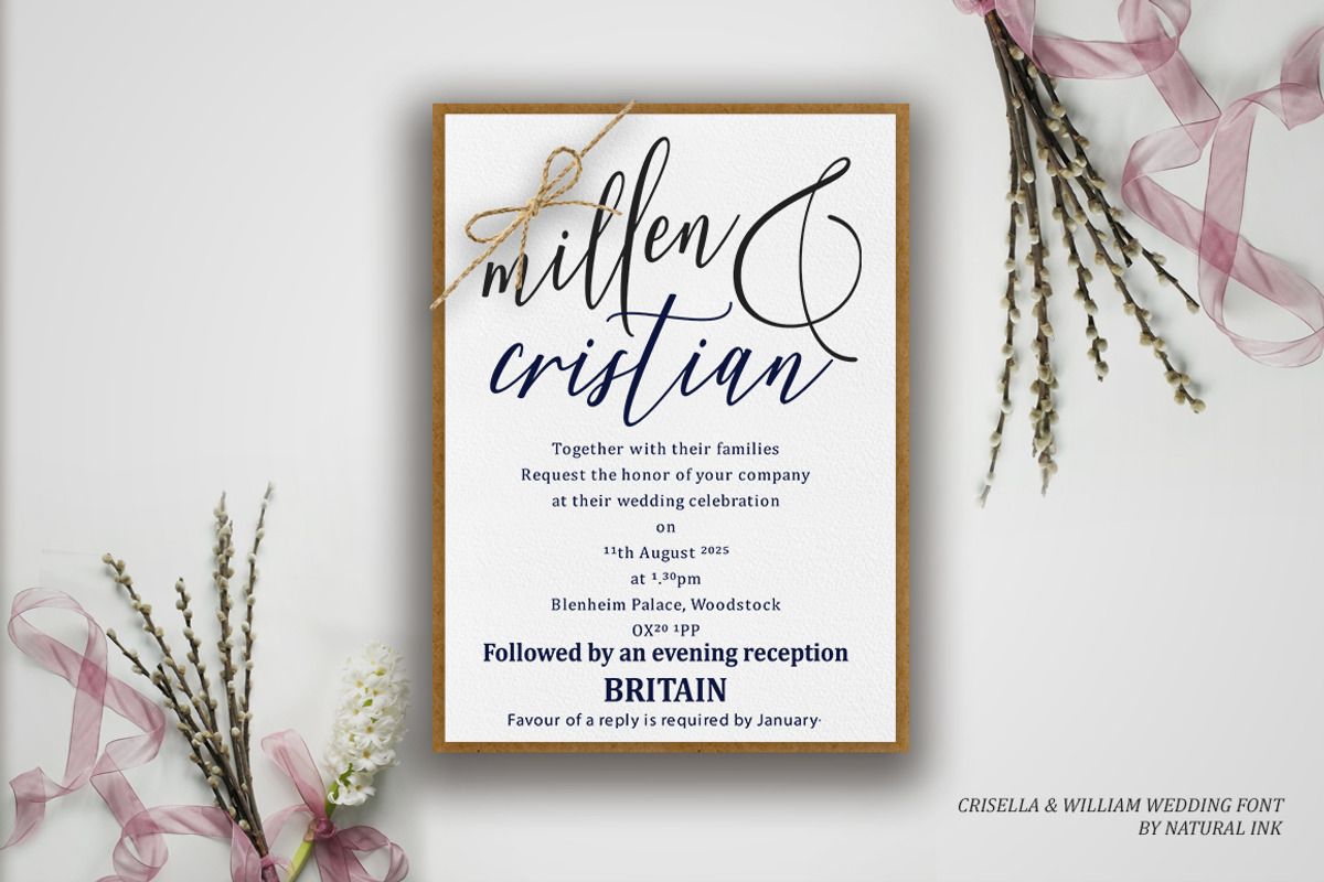 Crisella & William, a Script Font by Natural Ink Studio (Photo 9 of 10)