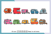 Recreational Vehicle Icons Set, an Icon by Designfour (Thumbnail 3 of 5)