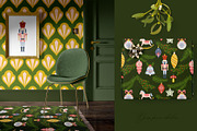Christmas Folk Art Ornaments & More, a Seasonal Illustration by Inna Moreva (Thumbnail 11 of 16)