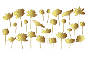 Lotus hand drawn vector set, a Seasonal Illustration by Vectorwins Premium Shop (Thumbnail 3 of 4)