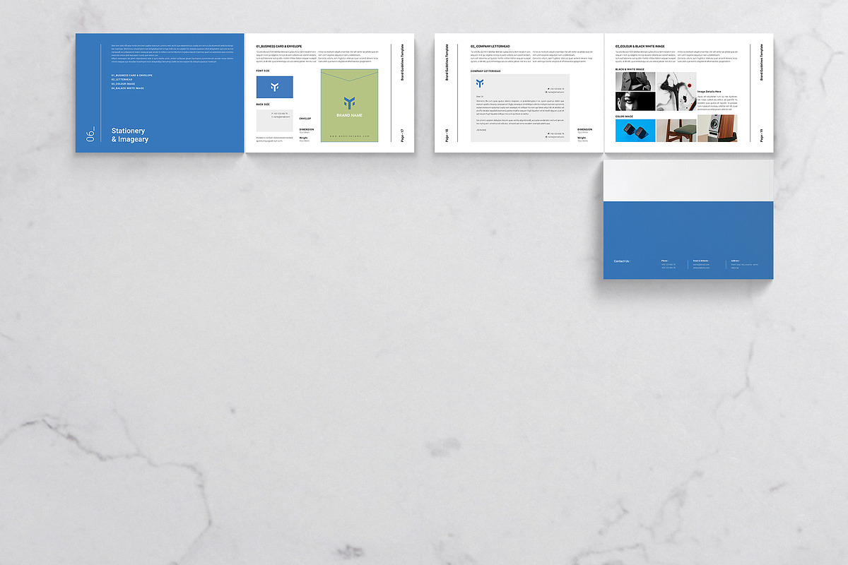 Brand Guidelines Template Landscape, a Brochure Template by DesignCrest (Photo 15 of 15)