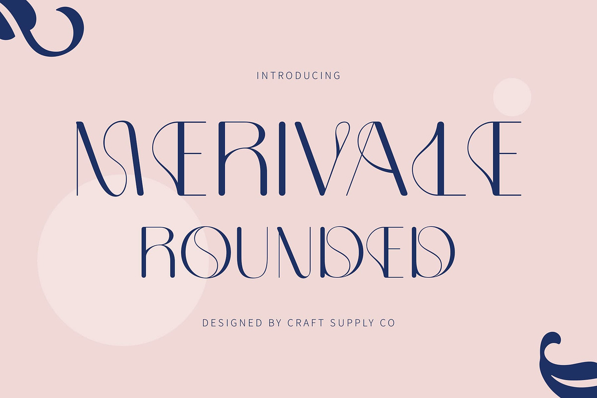 Merivale Rounded, a Sans Serif Font by Craft Supply Co. (Photo 1 of 8)