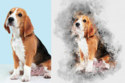 Dog Watercolor Painting, an Action Add-On by MRI STUDIO (Thumbnail 4 of 18)