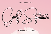 Girly Signature, a Font by FreshTypeINK (Thumbnail 1 of 8)