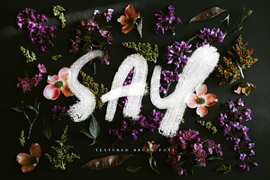 SAY | TEXTURED BRUSH FONT
