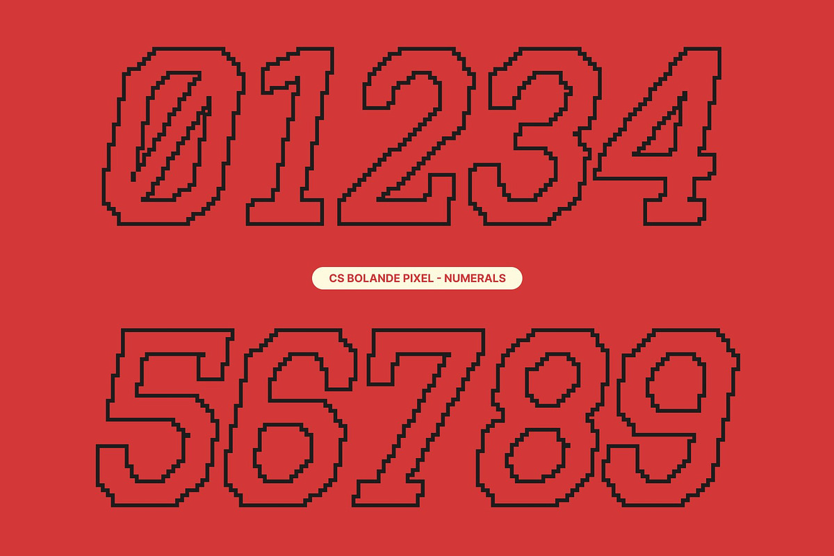 CS Bolande Pixel, a Slab Serif Font by Craft Supply Co. (Photo 3 of 8)
