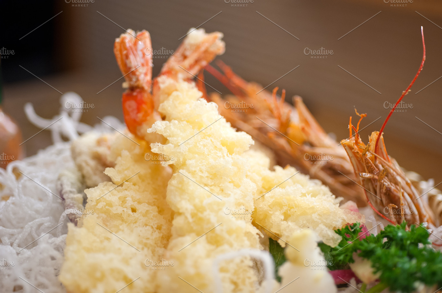 Food and drink containing food, fried, and seafood, a Food & Drink Photo by keko64