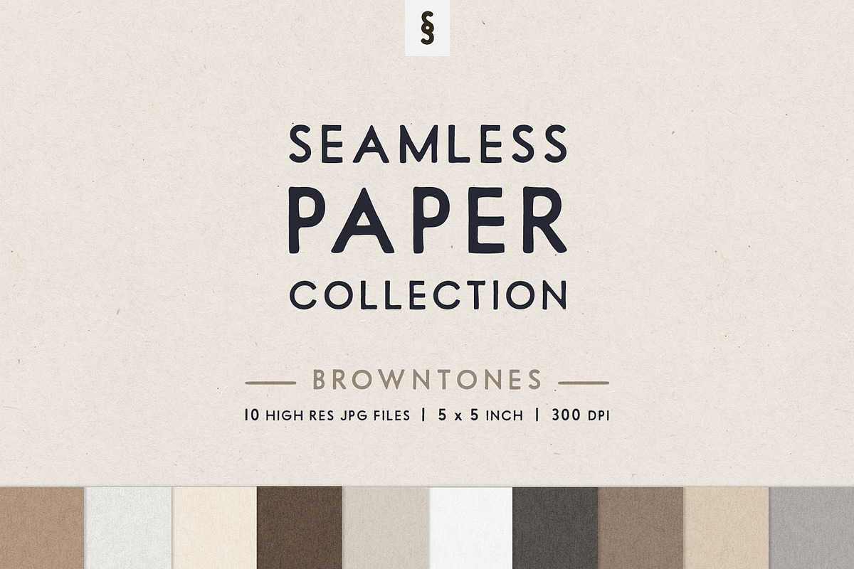 Browntone Seamless Paper Backgrounds, a Texture Graphic by Section Type (Photo 1 of 6)