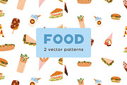 Street fast food seamless patterns, a Pattern Graphic by Good Studio (Thumbnail 1 of 6)