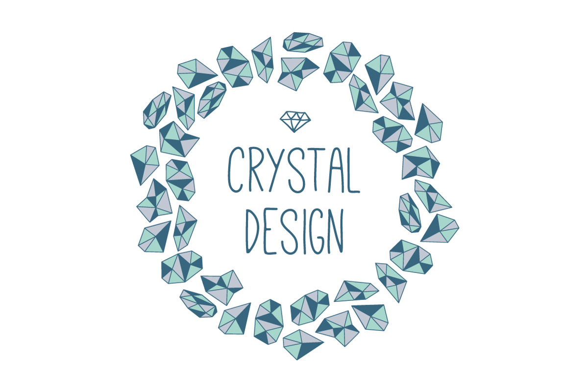 Seamless Crystal Backgrounds, a Pattern Graphic by Evgeniya Dzhumm (Photo 2 of 2)