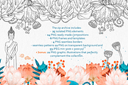 Buddha watercolor clip art, an Illustration by ARTerria (Thumbnail 5 of 15)