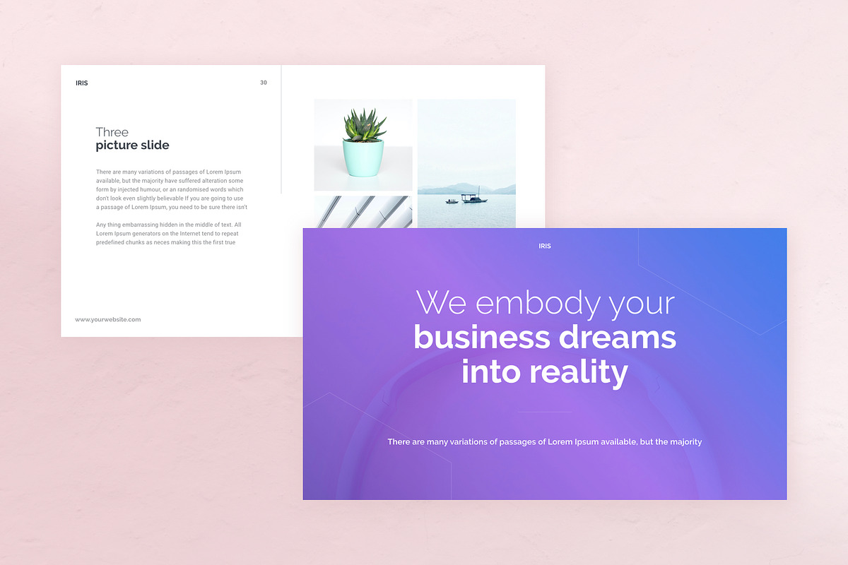 IRIS Creative PowerPoint Template, a Presentation Template by Vladislav Muslakov (Photo 2 of 15)