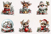 Whimsical Christmas Characters, a Seasonal Illustration by CreationArt (Thumbnail 3 of 7)