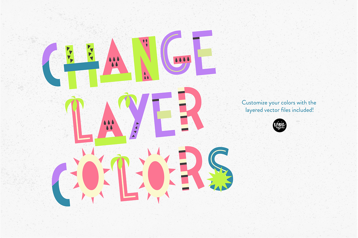 JUNE DAYS OpenType-SVG Color Font, a Font by Blush Font Co. (Photo 7 of 7)