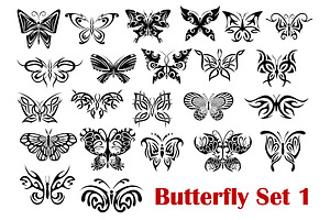 Butterfly Silhouette Icons